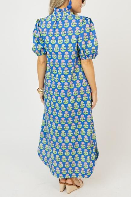 Retro Floral Midi Dress