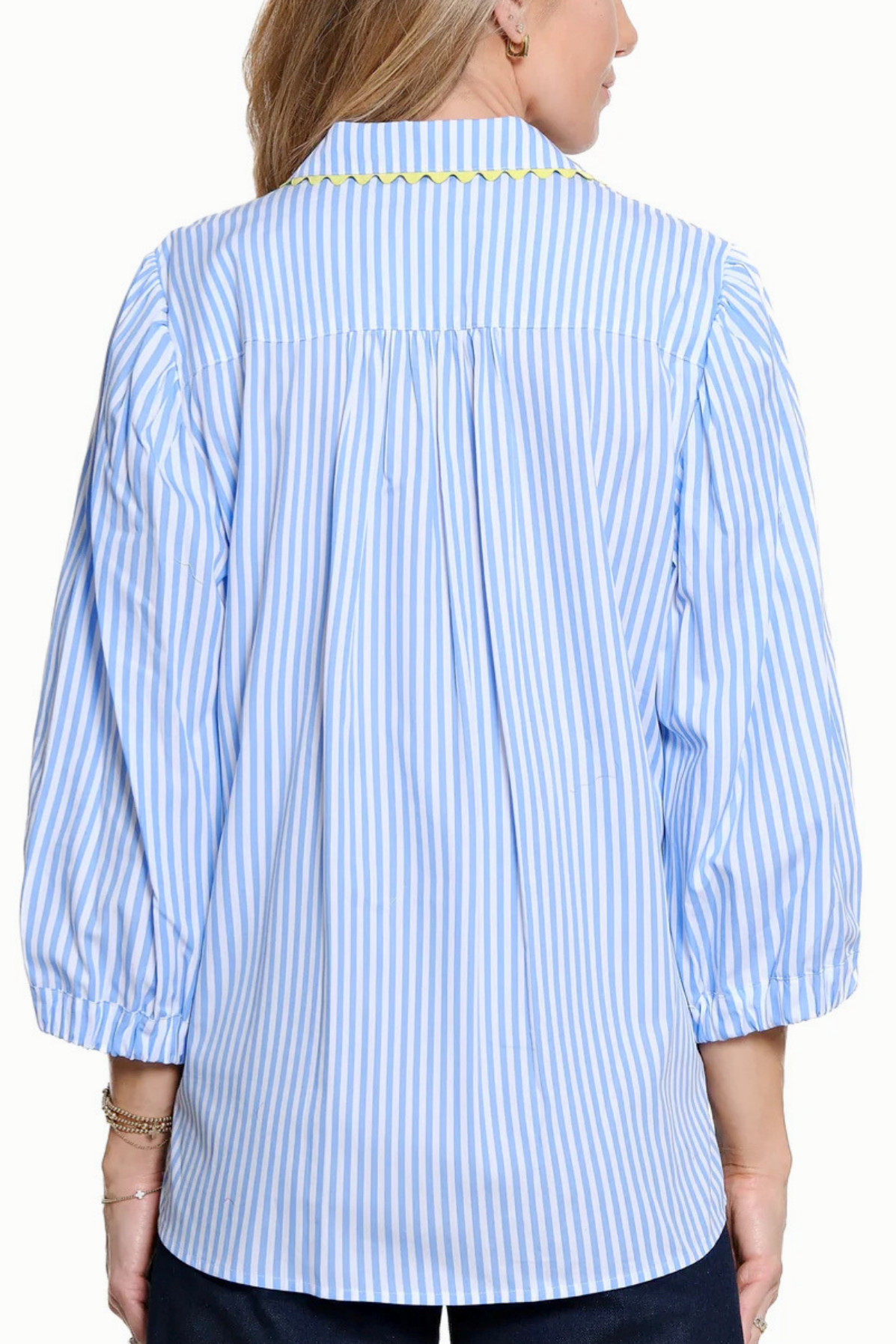 Decorative Trim Stripe Top