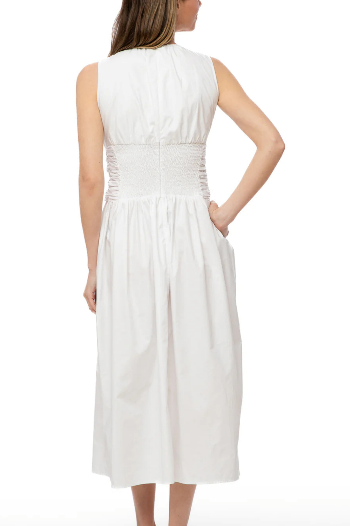 Wrap Waist Sleeveless Maxi Dress