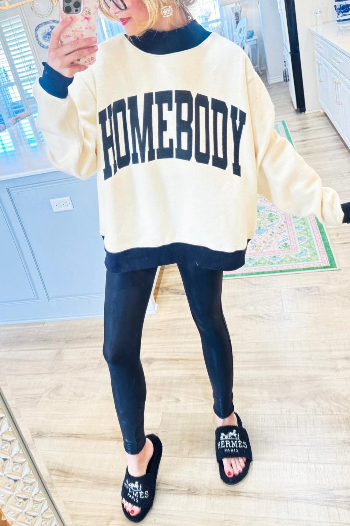 Homebody Reversible Mockneck Sweatshirt