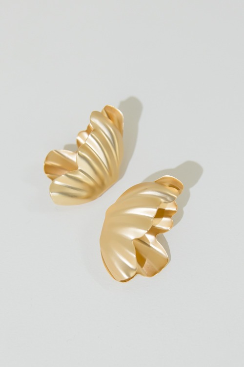 Sheila Shell Earring, Gold