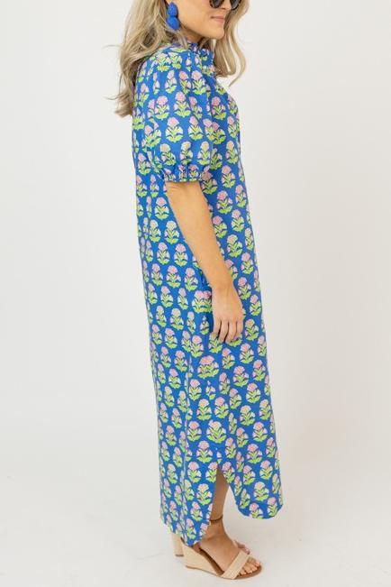 Retro Floral Midi Dress