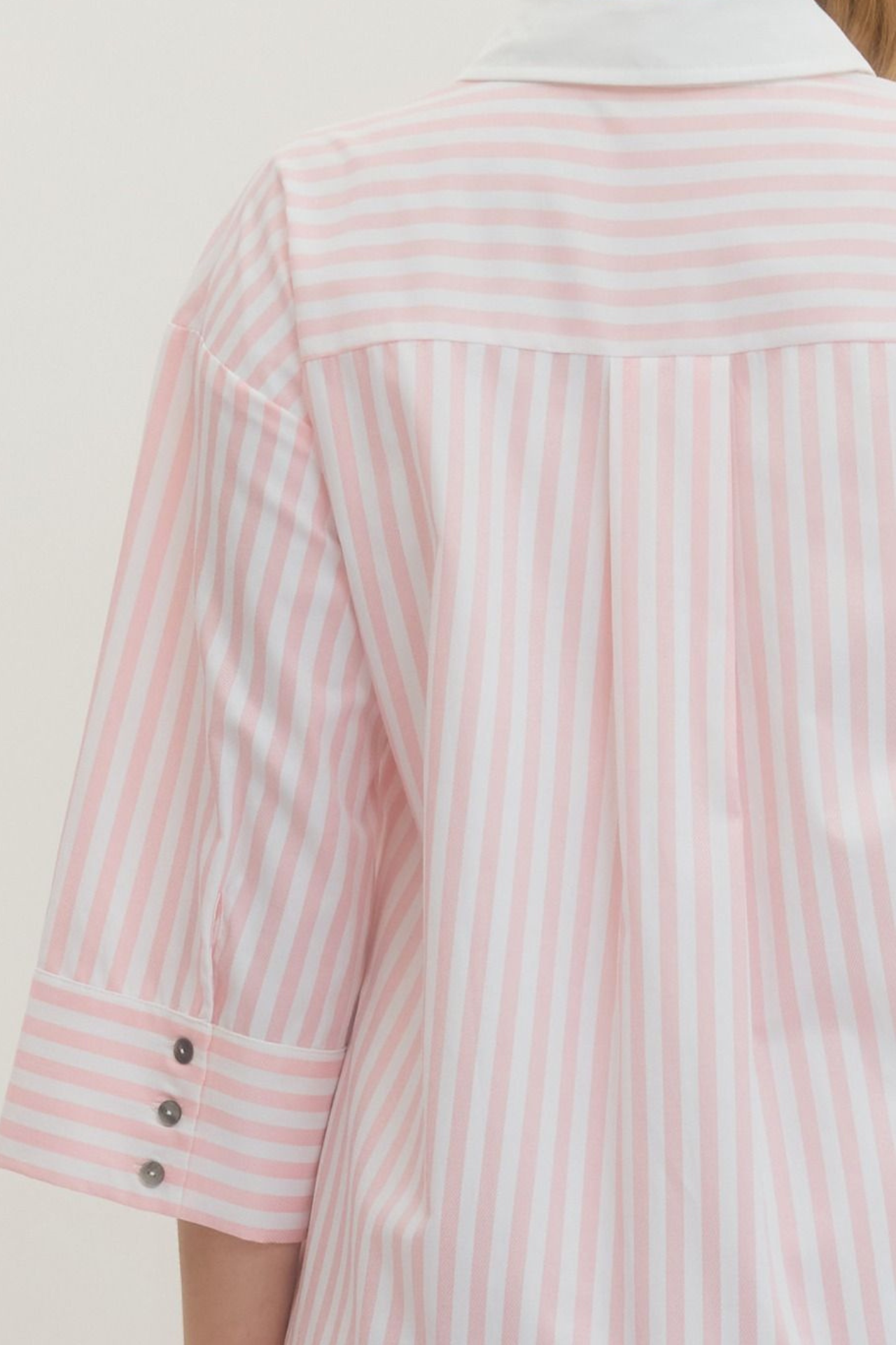 Swing Hem Stripe Shirt Dress