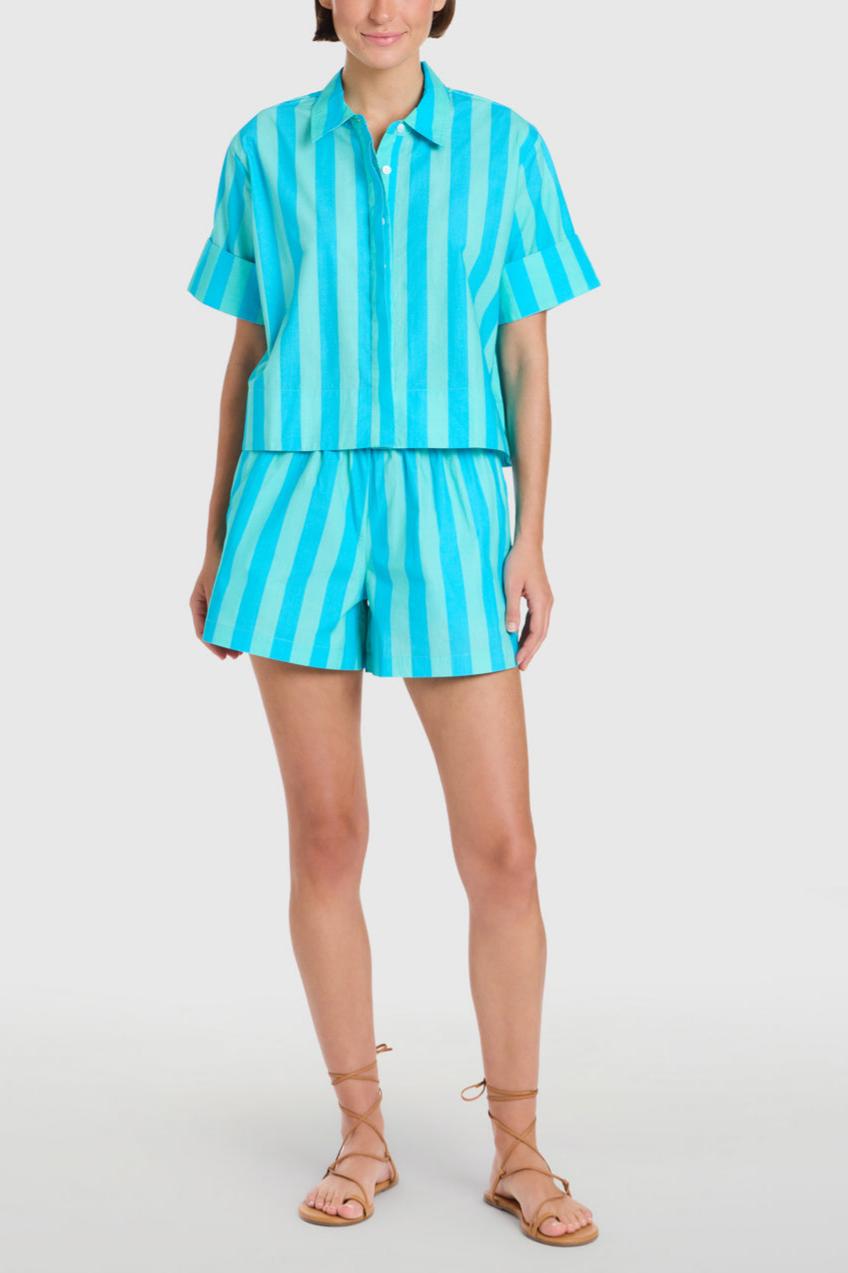 Surf Stripe Top and Shorts Set