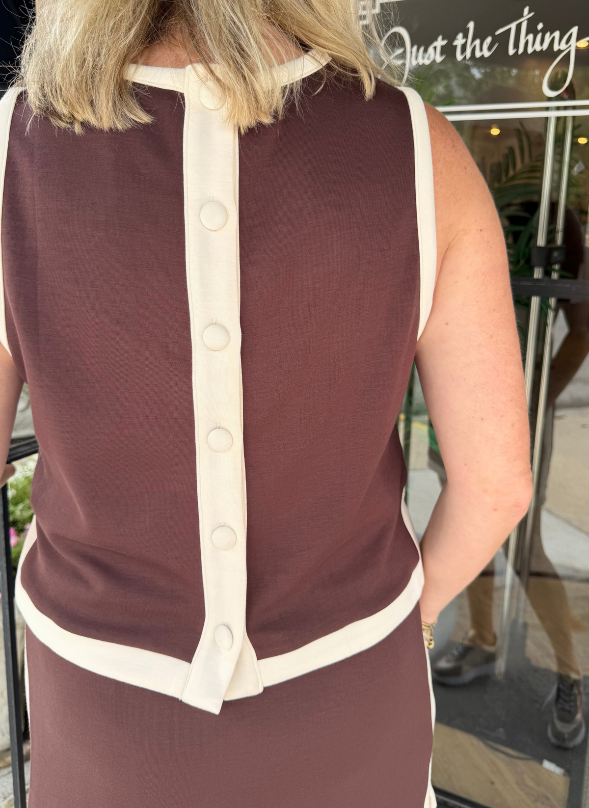 Border Stripe Skort Set