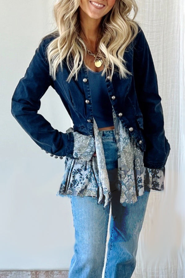 Lizzie Ruffle Buttons Jacket