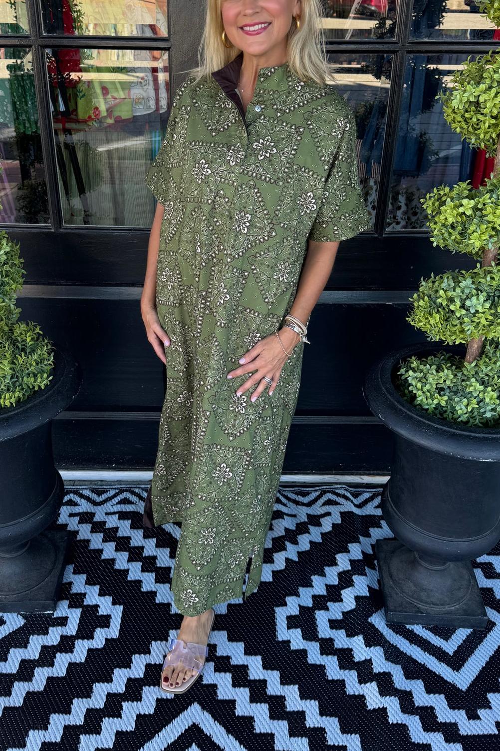 Claire Dress - Olive