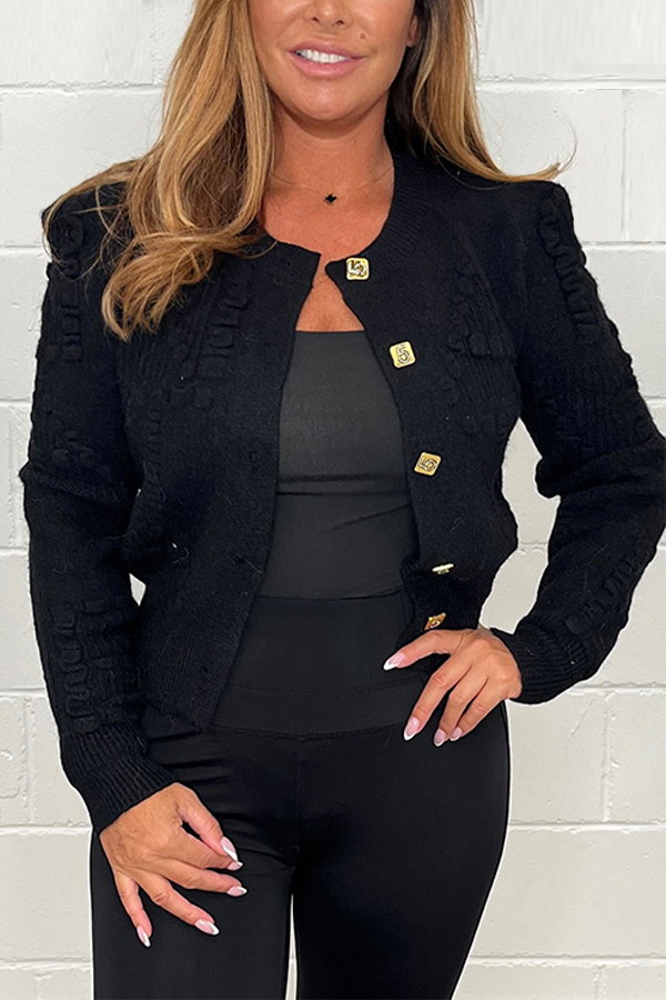 Inspired 5 button cardigan