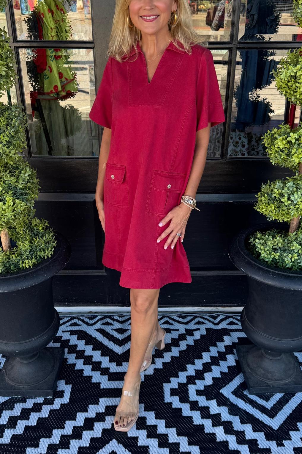 Elizabeth Dress - Red