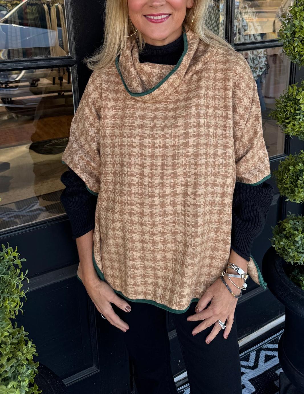 Women's Chic Cowl Neck Layered Look Tunic Top