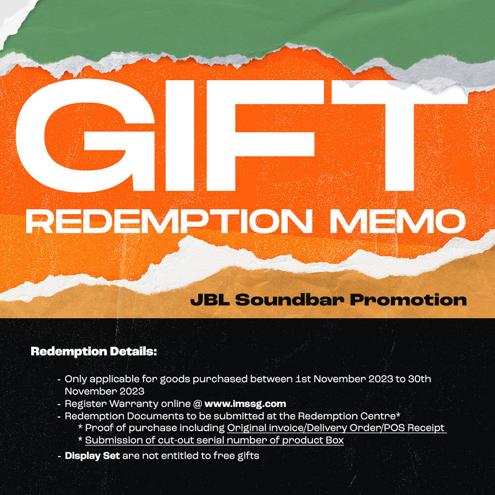 GIft Redemption Memo | JBL Soundbar Promotion
