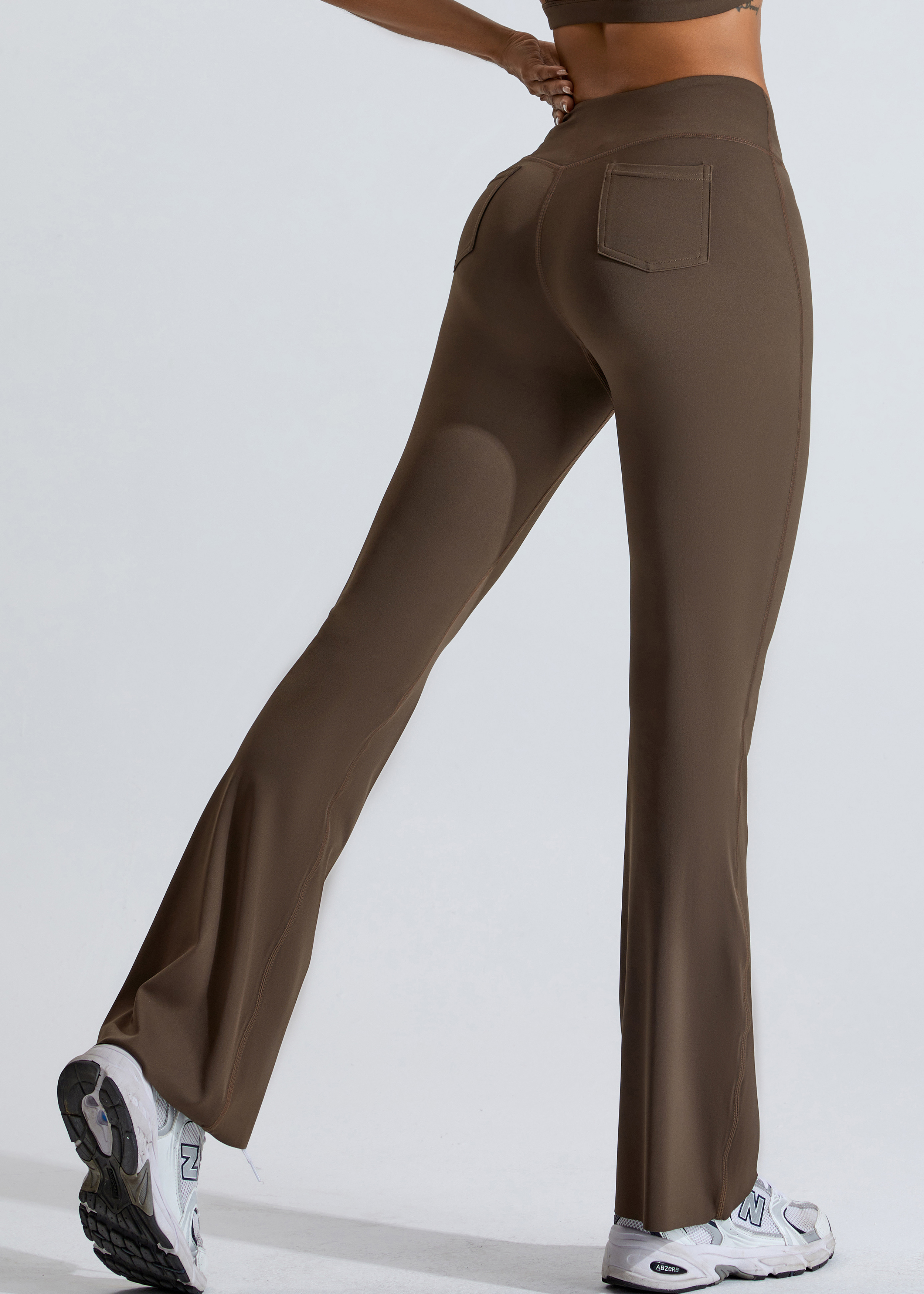 Customized Hip Lifting Yoga Wide Leg Pants Micro Flare