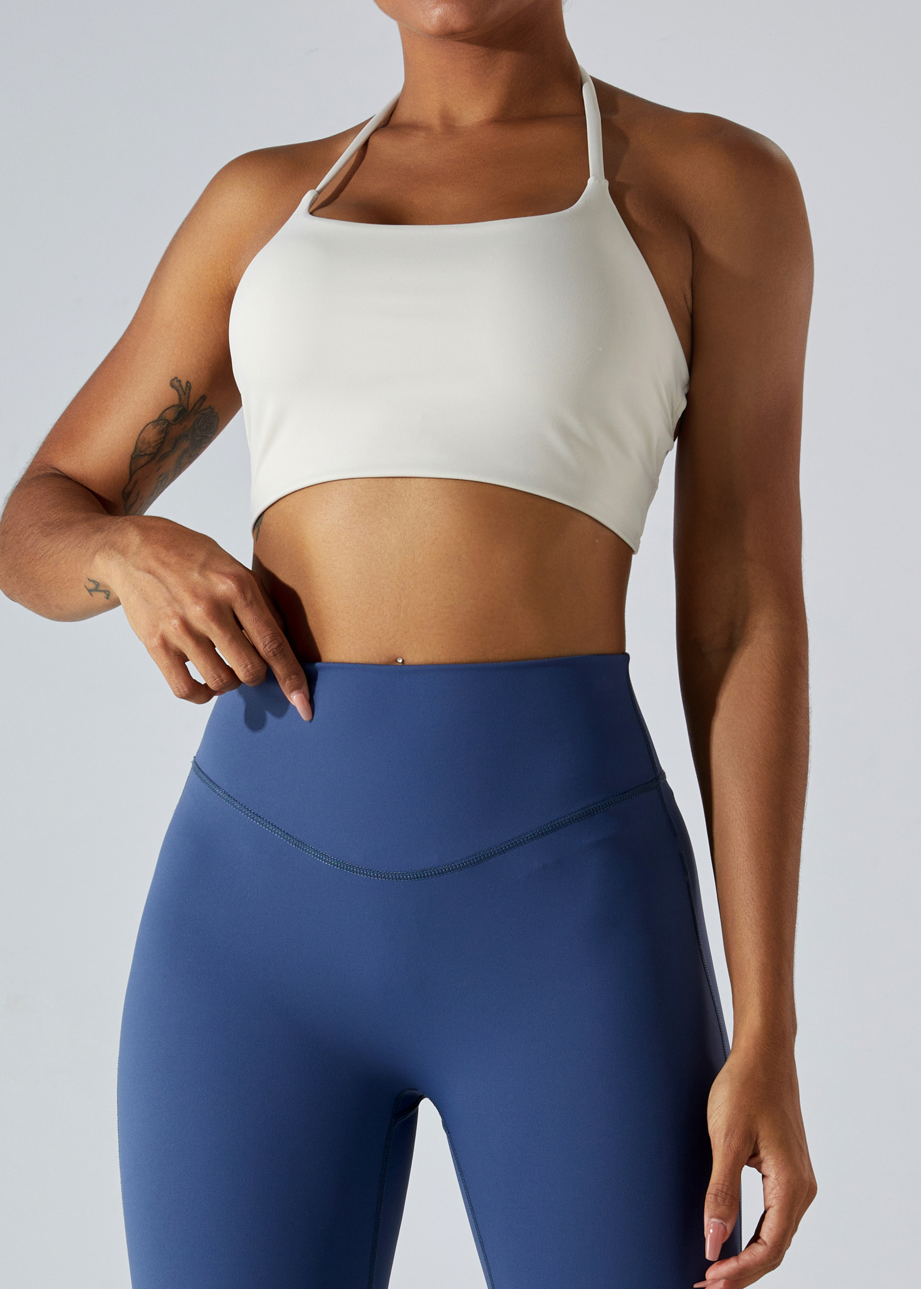 Customized Running Anti-Shock Gathering Yoga Tank Top