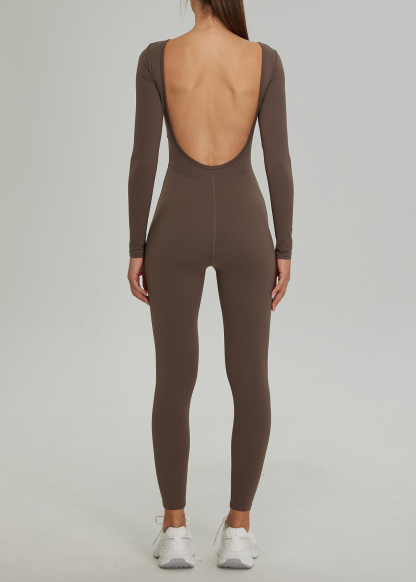 Customized Long sleeve one piece yoga suit
