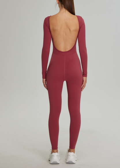 Customized Long sleeve one piece yoga suit
