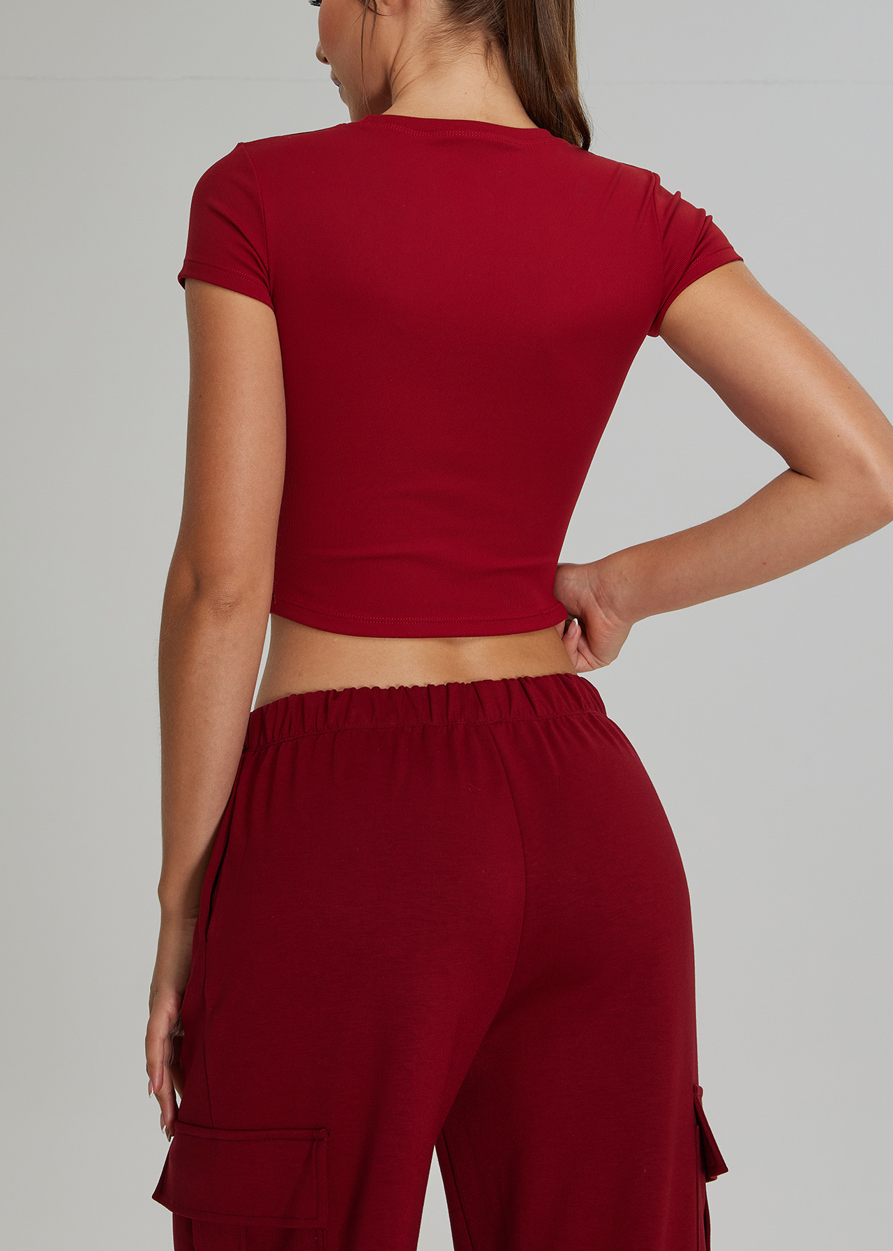 Customized Fine thread short-sleeved sports T-shirt