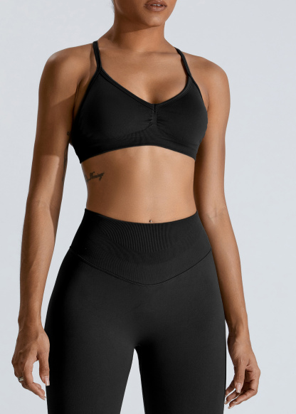 Customized 2 Ways to Wear Seamless Back Yoga Bra
