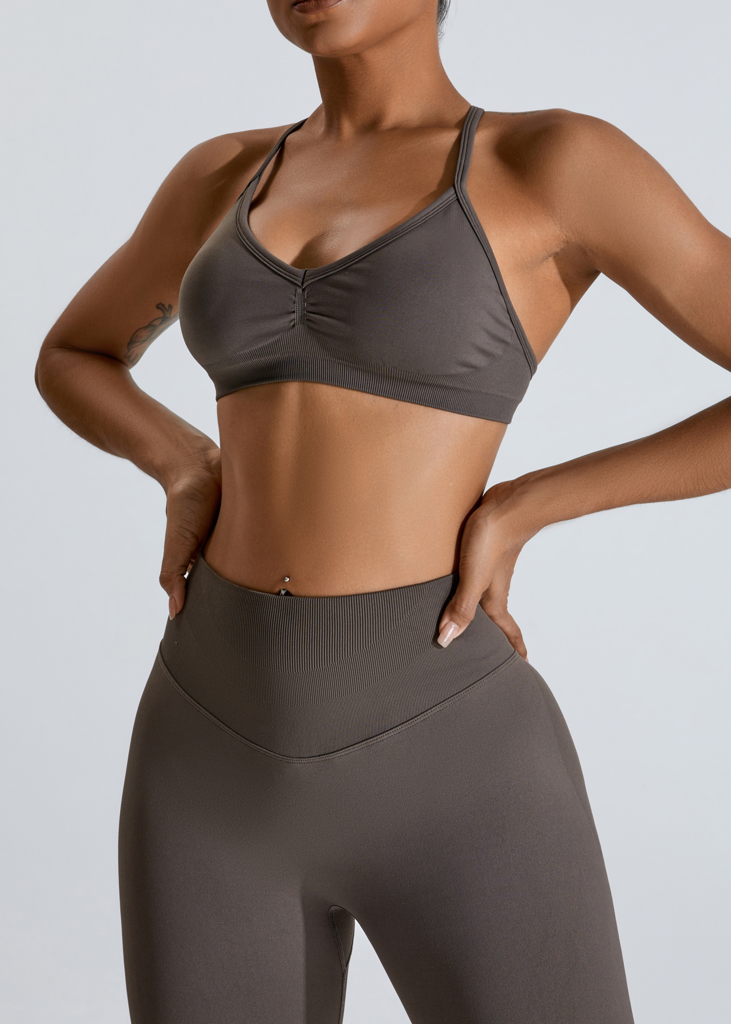 Customized 2 Ways to Wear Seamless Back Yoga Bra