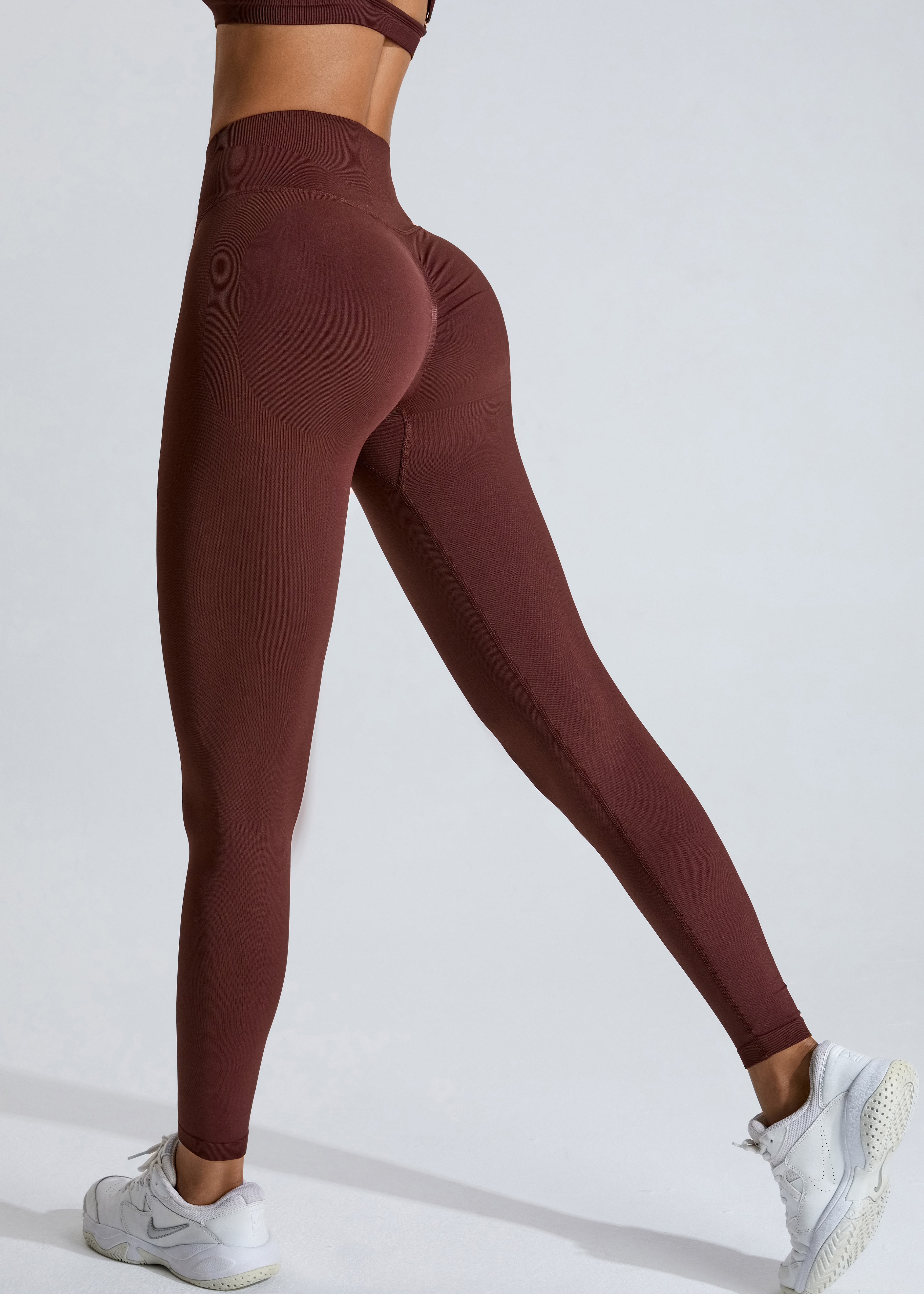  Customized Seamless Hip Lifting Yoga Pants V-Curve High Waisted