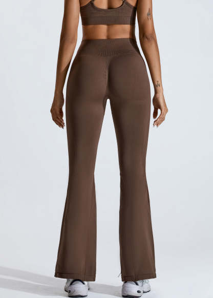 Customized Seamless Skinny Hip Lifting Yoga Flared Pants