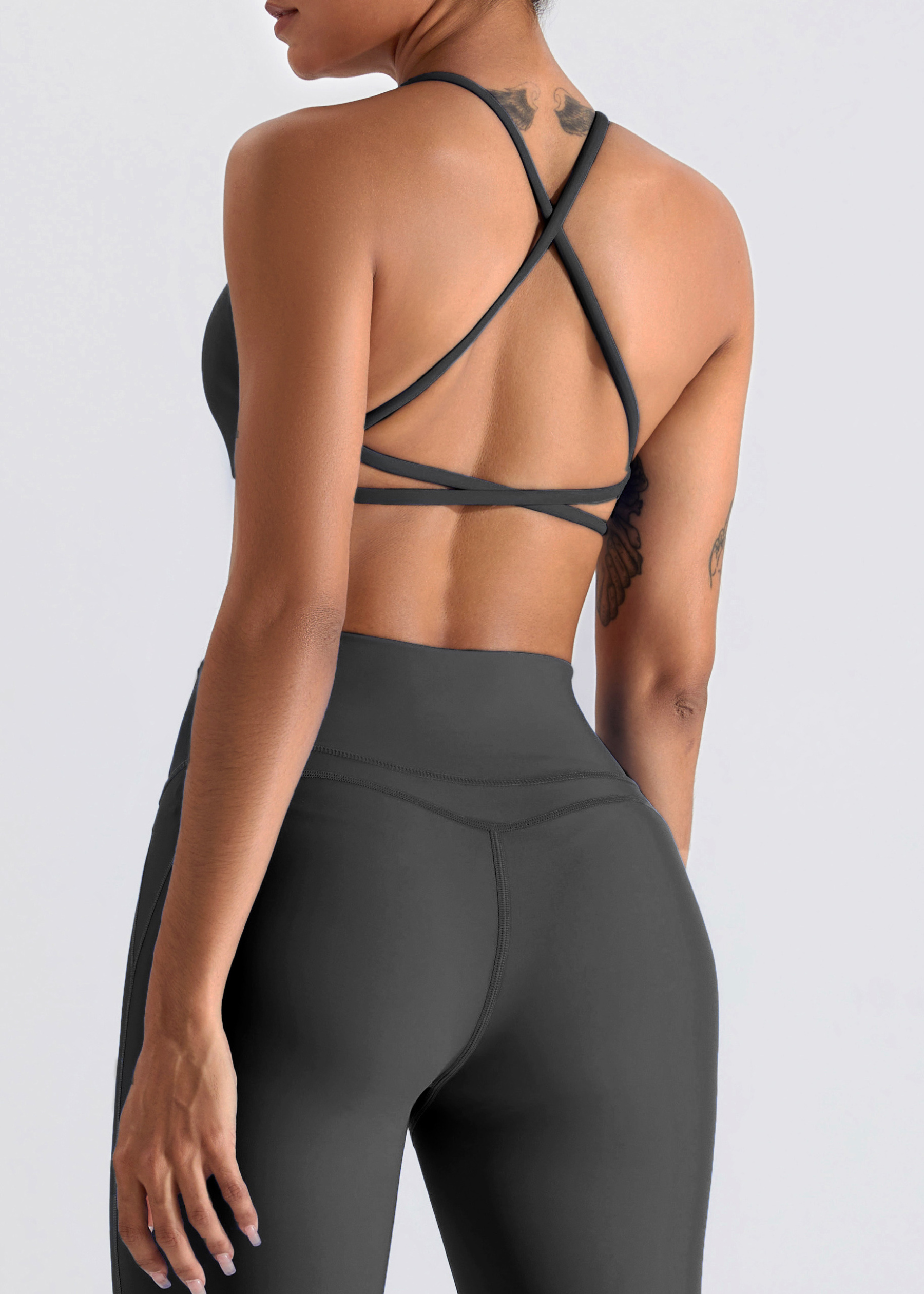 Customized 2024 new slant one shoulder yoga bra for women