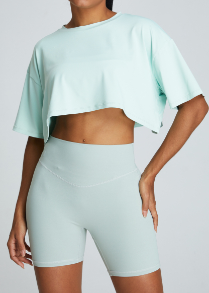 Customized Loose Breathable Athletic T-Shirt Fitness Top