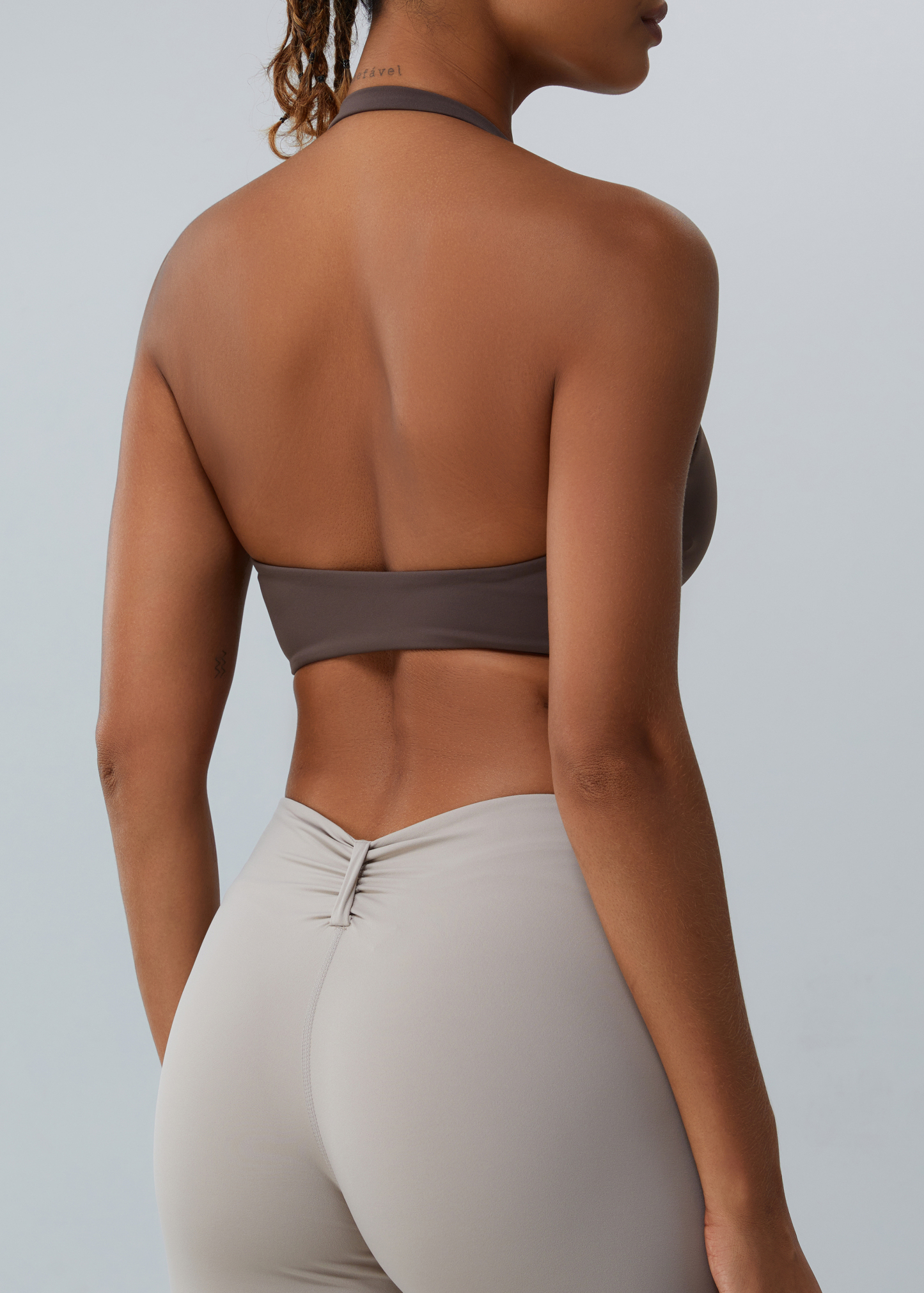 Customized Halter Backless Yoga Bra