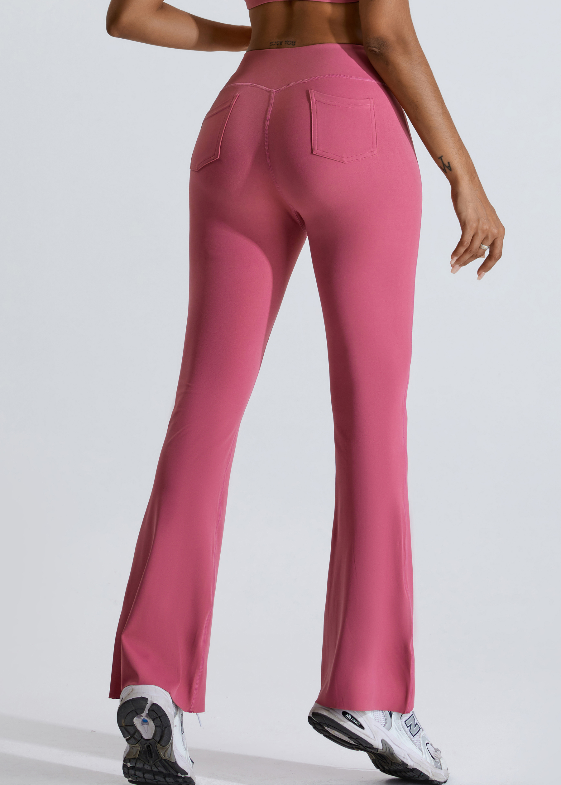 Customized Hip Lifting Yoga Wide Leg Pants Micro Flare