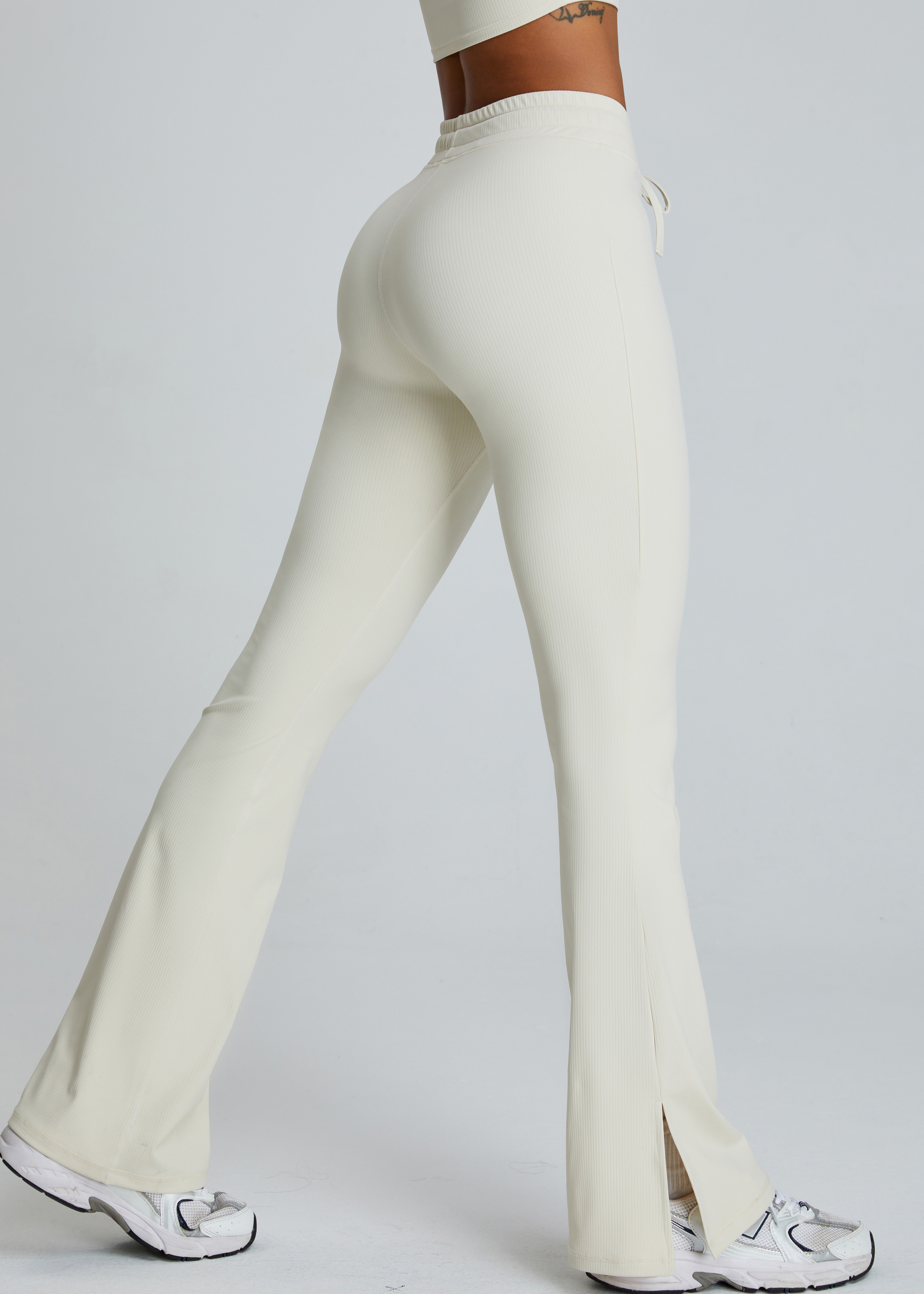 Customized Slim Fit Split Micro Pants