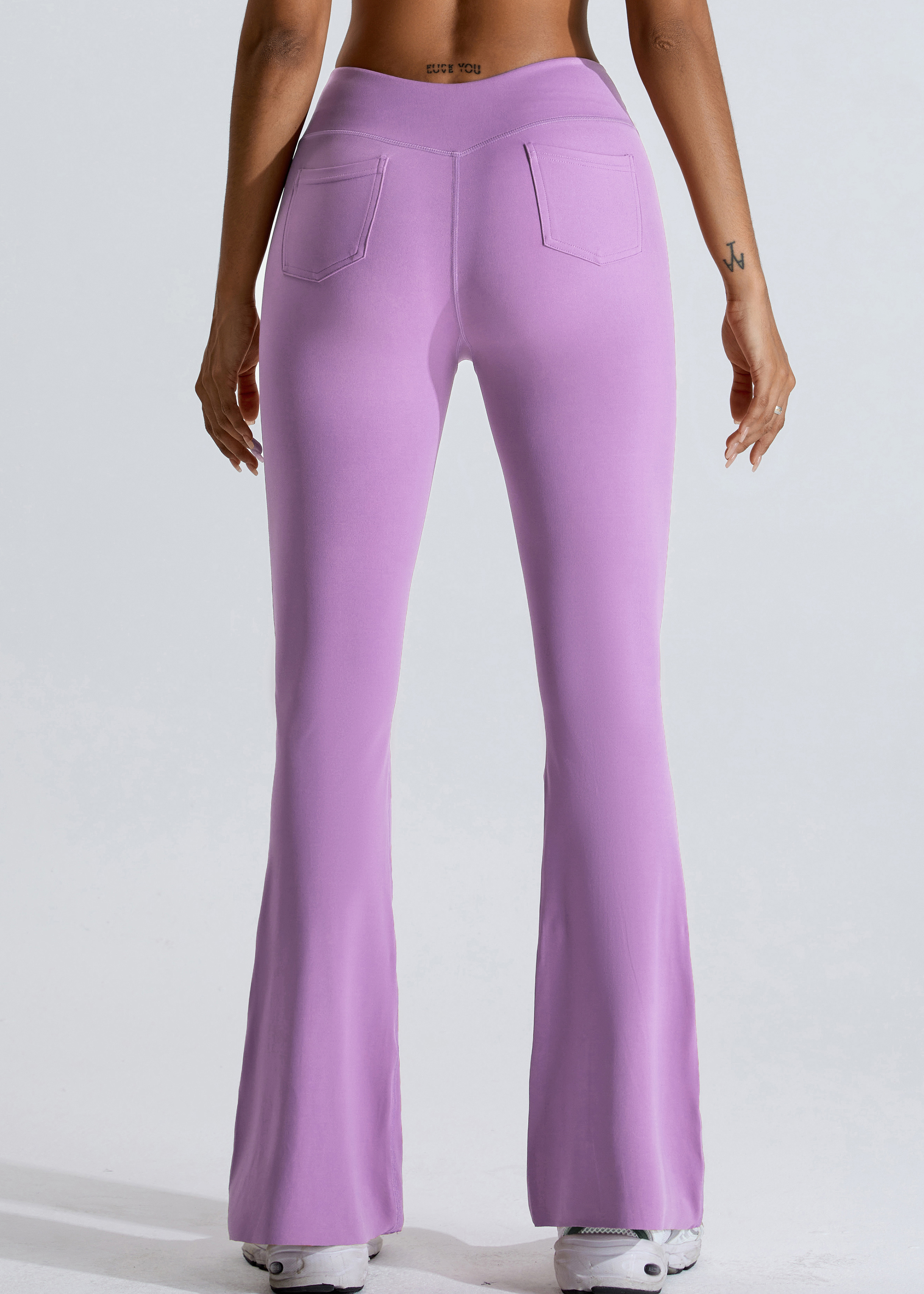 Customized Hip Lifting Yoga Wide Leg Pants Micro Flare