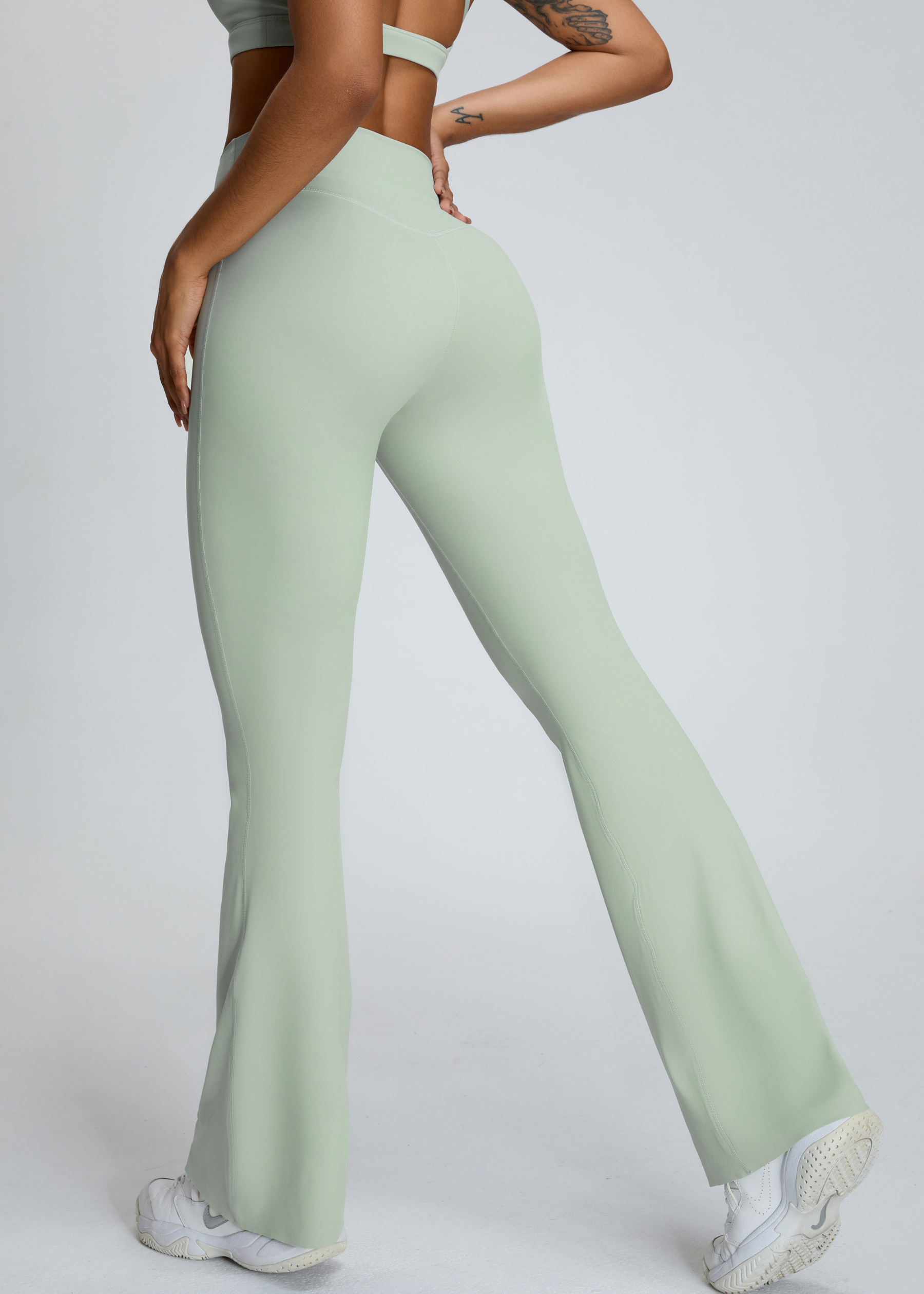 Customized High Waisted Hip Flare Pants