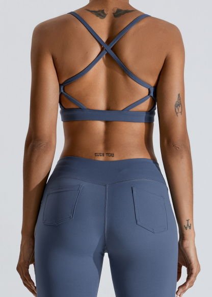 Customized Backless Sports Underwear Shock Absorbing Yoga Bra