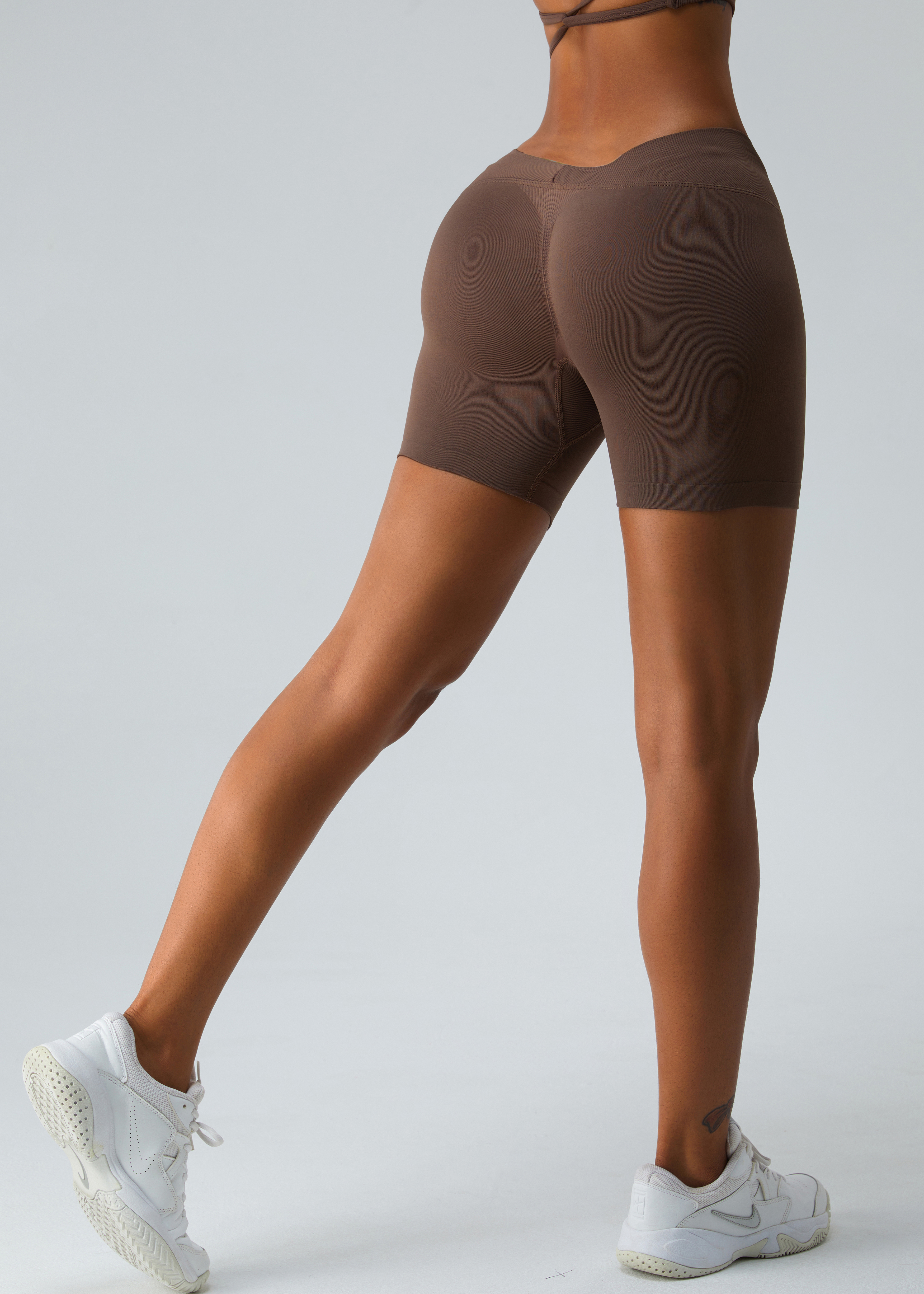 Customized V Waist Skinny Athletic Shorts