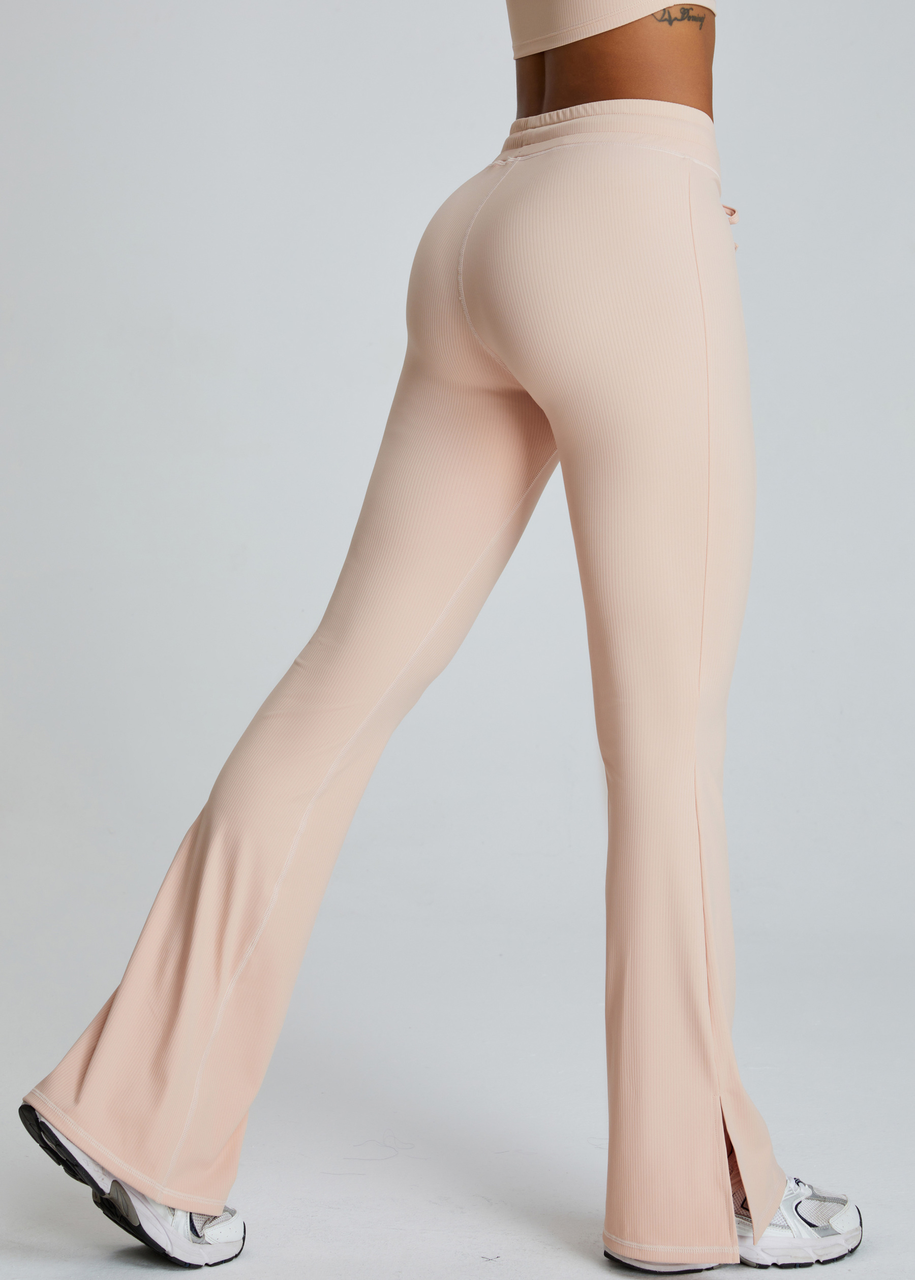 Customized Slim Fit Split Micro Pants