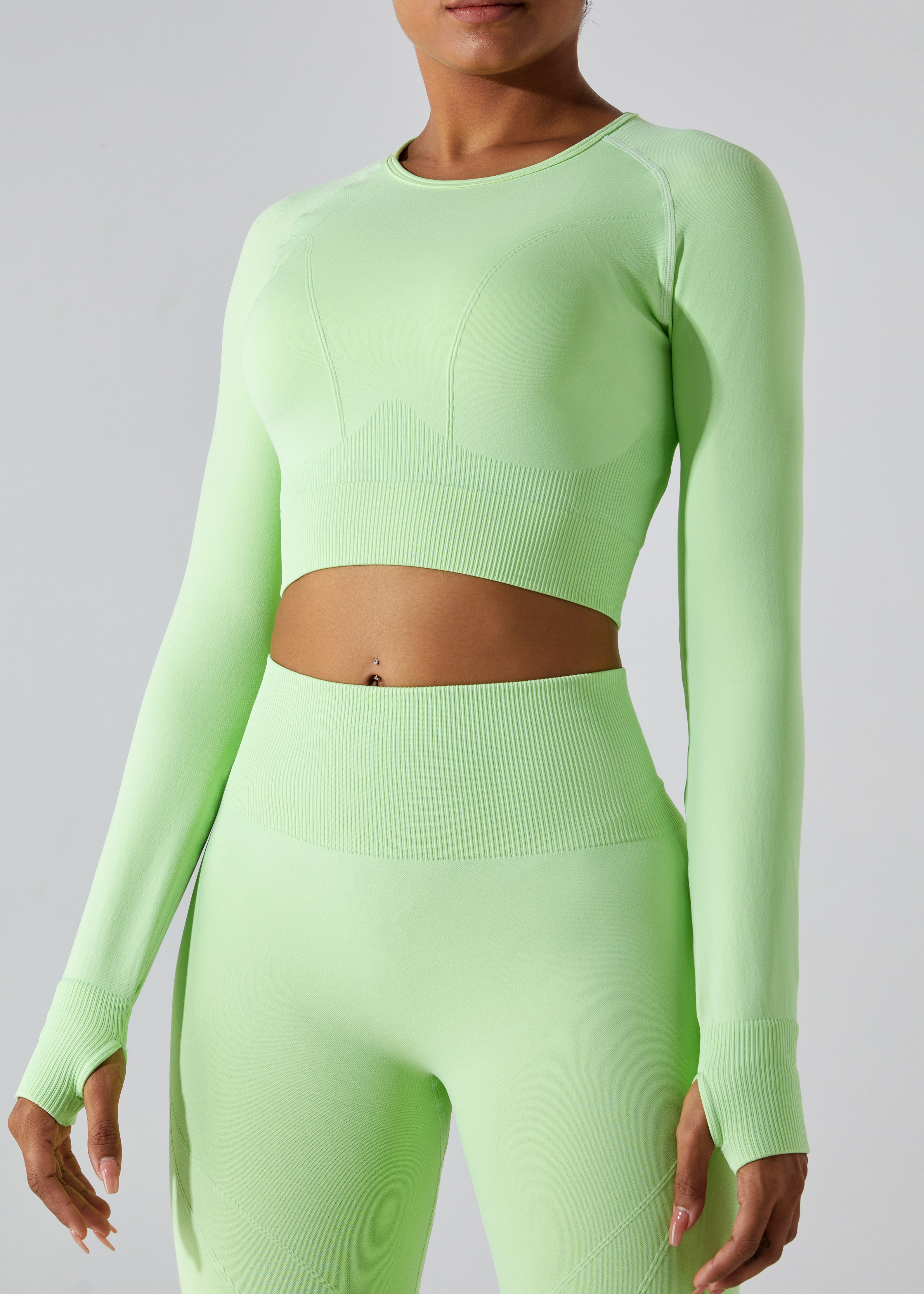 Customized Seamless Quick Dry Slim Fit Yoga Wear Top