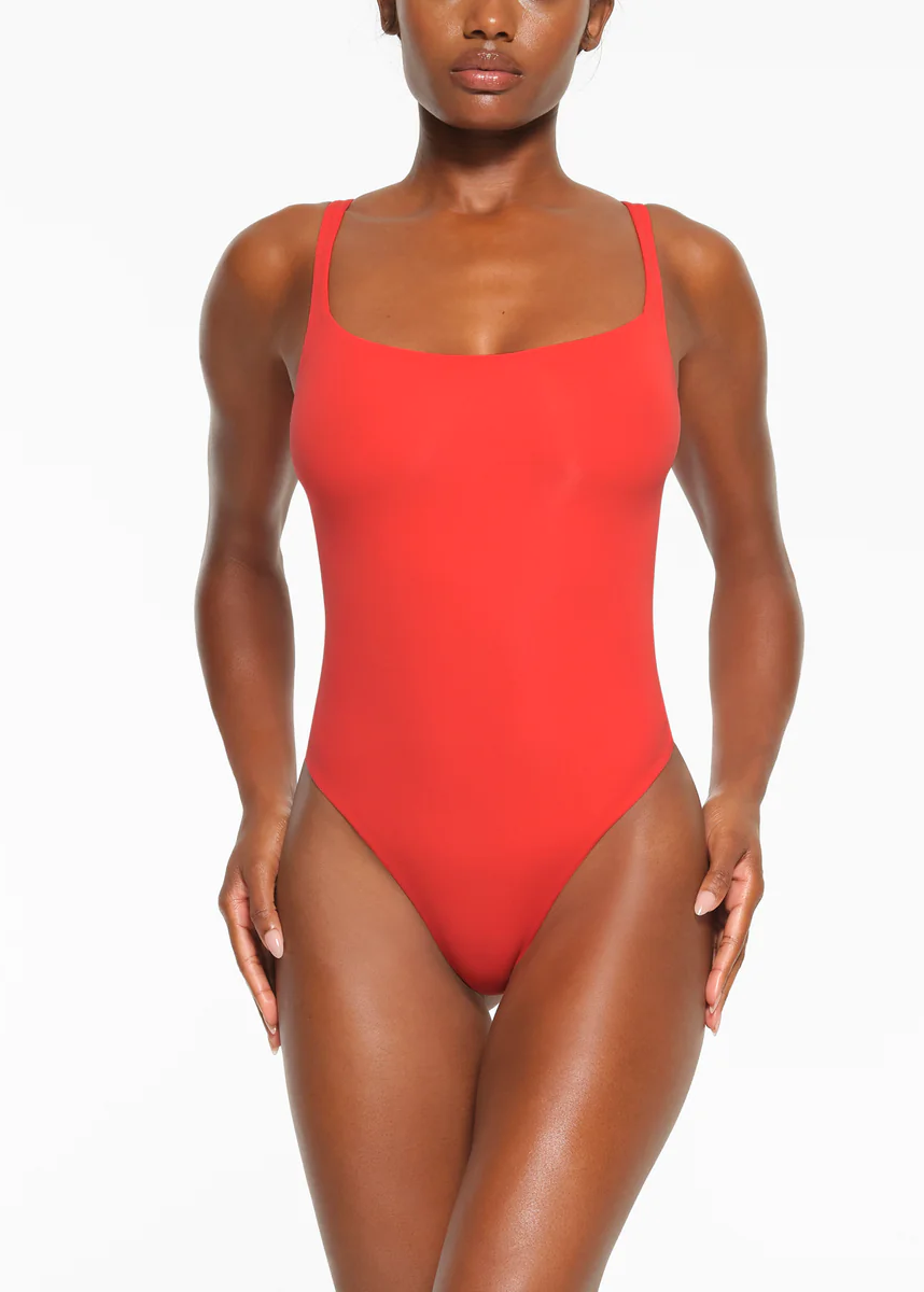 Square neck bodysuit