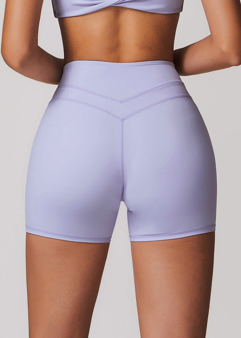 Customized Brushed Skinny Yoga Shorts