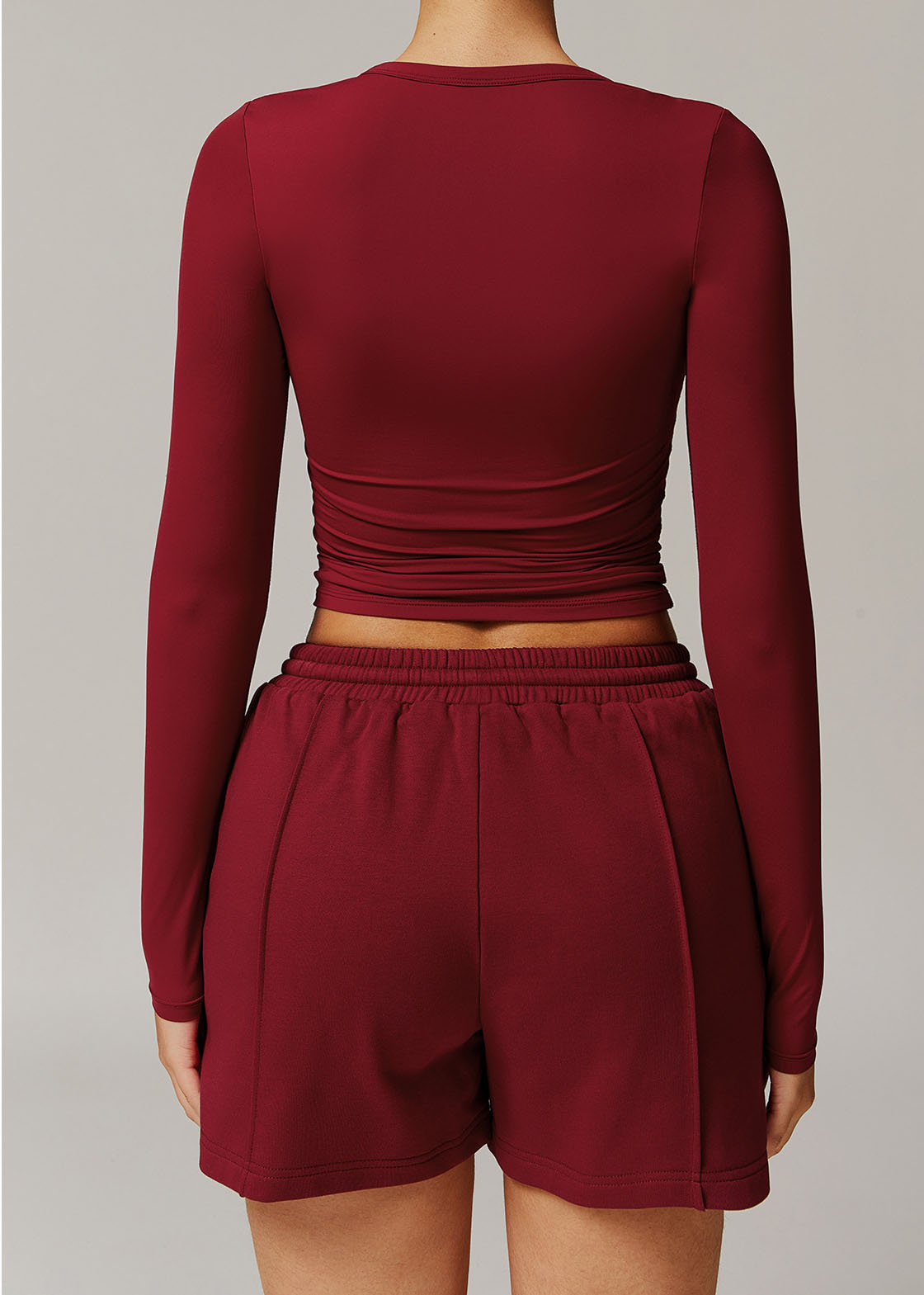 Customized Quick-drying brushed tight yoga long sleeves