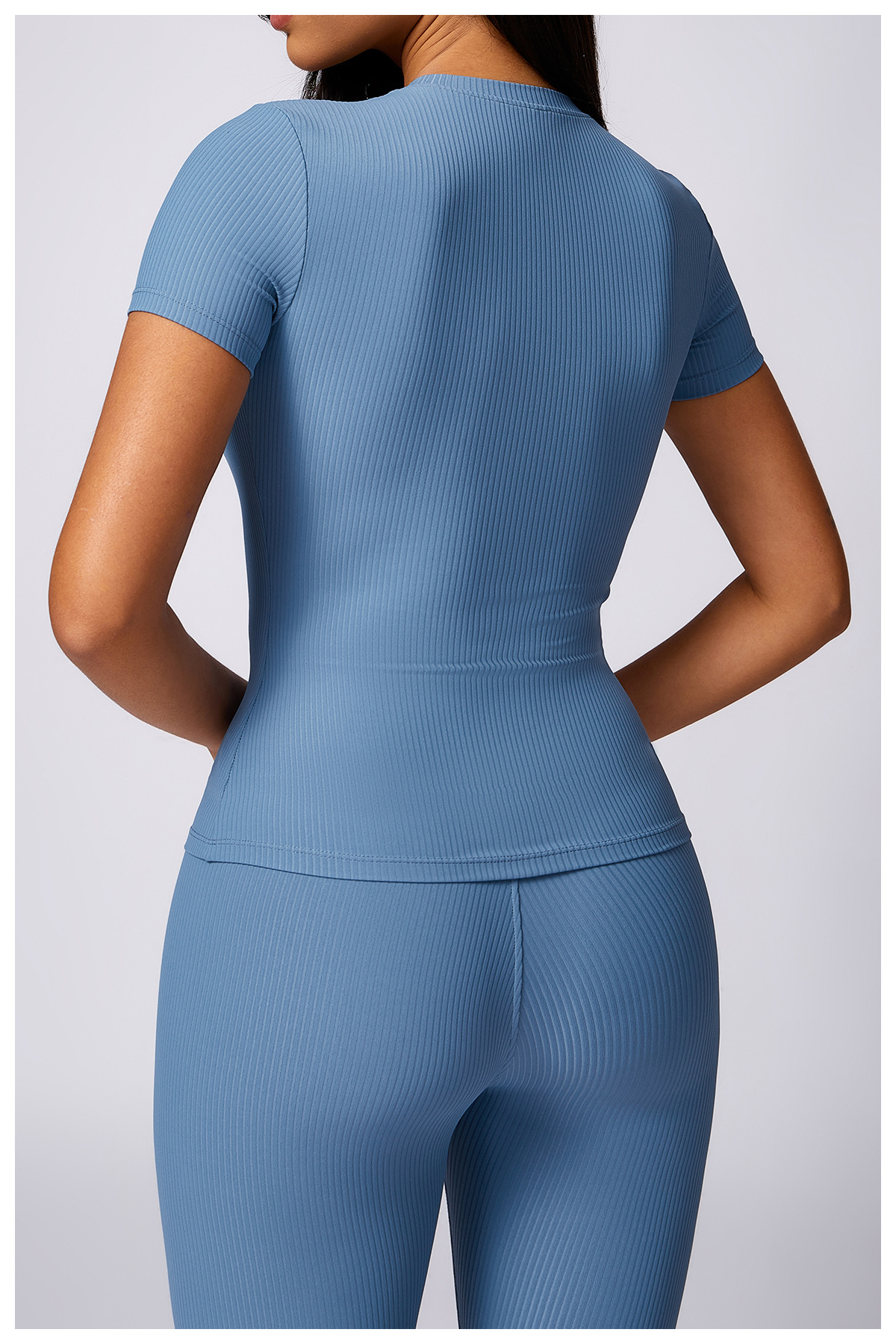 Customized Tight Fit Quick Dry Yoga Top T-Shirt