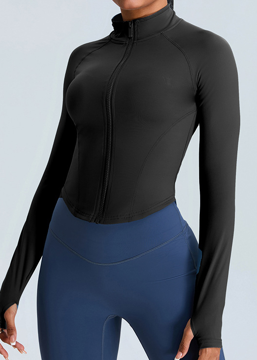 Customized Stand collar outdoor running yoga wear