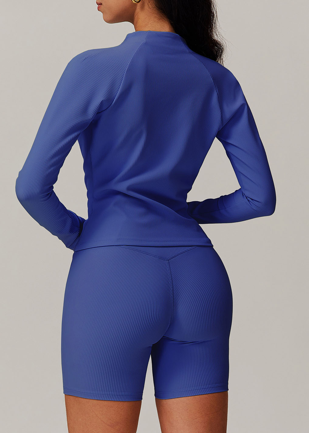 Customized Zipper quick-drying long-sleeved yoga suit