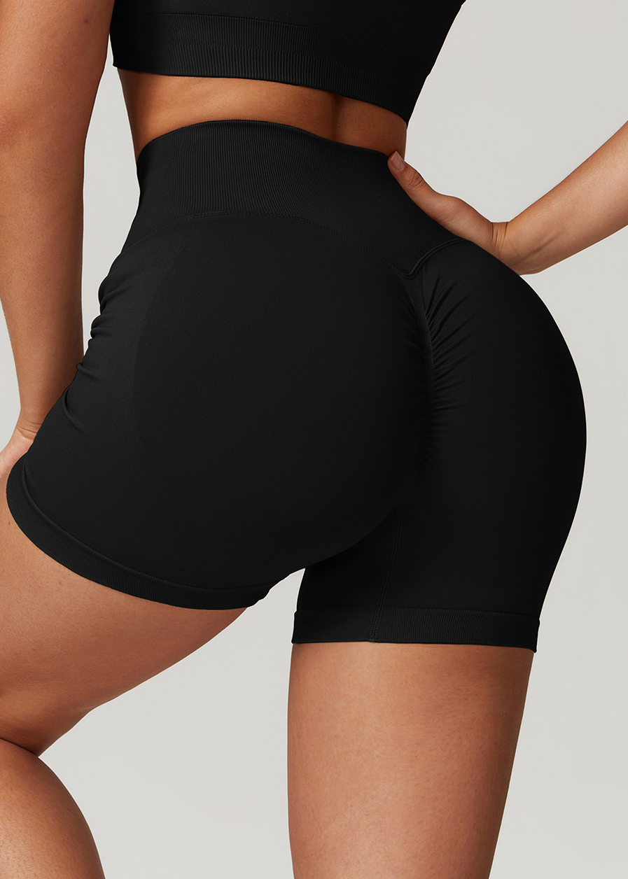 Customized Seamless High Waist Yoga Shorts