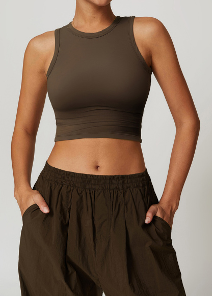 Customized Hollow back yoga vest for outer wear