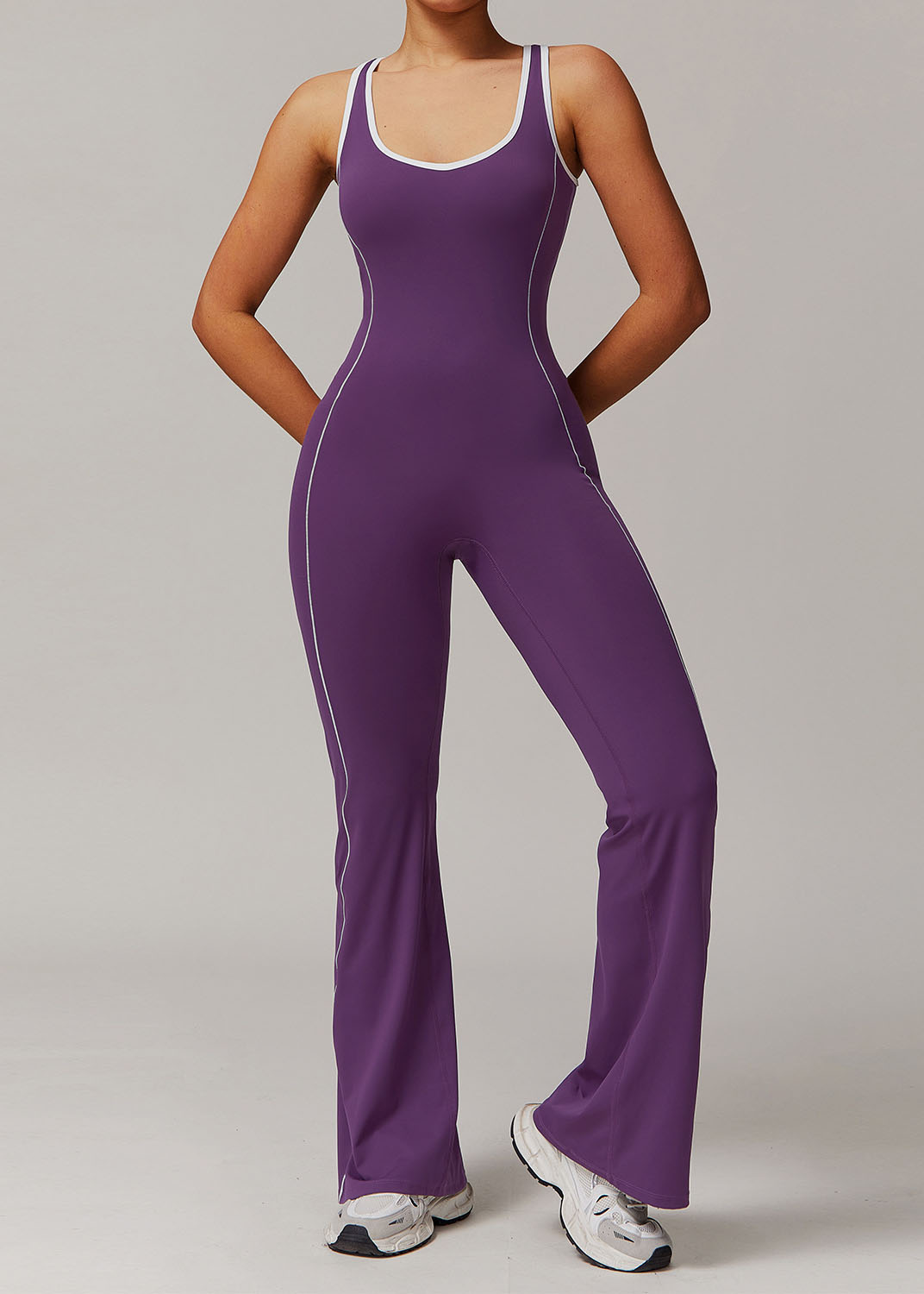 Customized Hollow back yoga suit dance sports jumpsuit