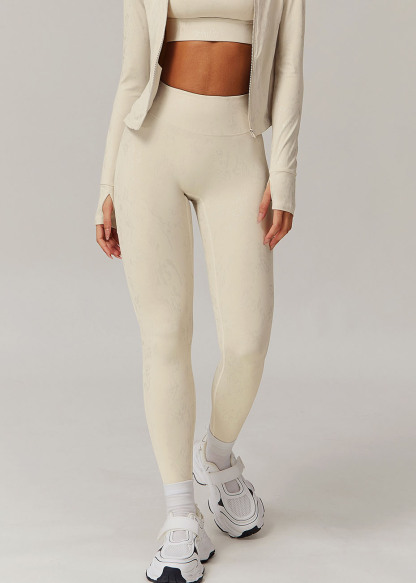 Customized High waist gold foil casual yoga pants