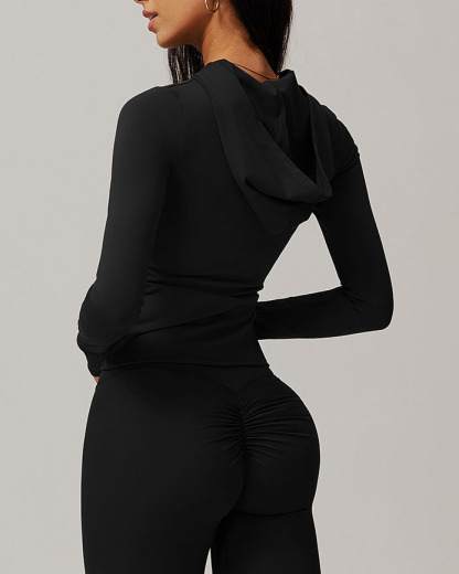 Customized Zippered Brushed Fit Long Sleeve Sport Jacket