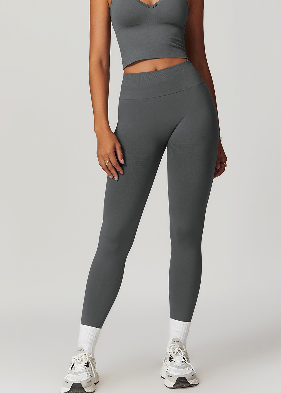 Customized Seamless Threaded Tummy Tuck Fitness Pants