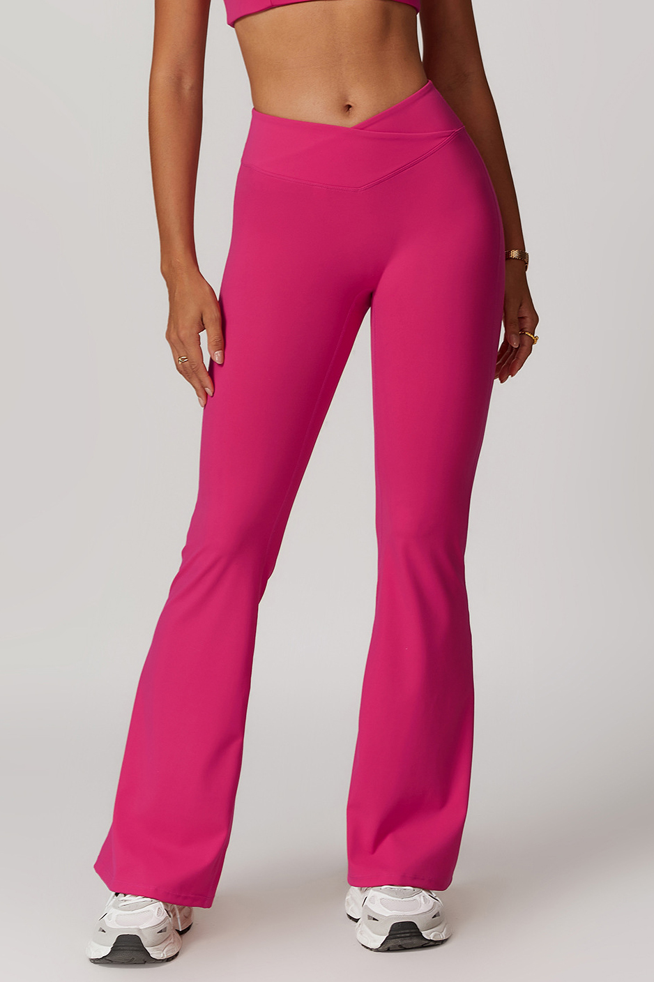 Customized  cross high waist yoga pants