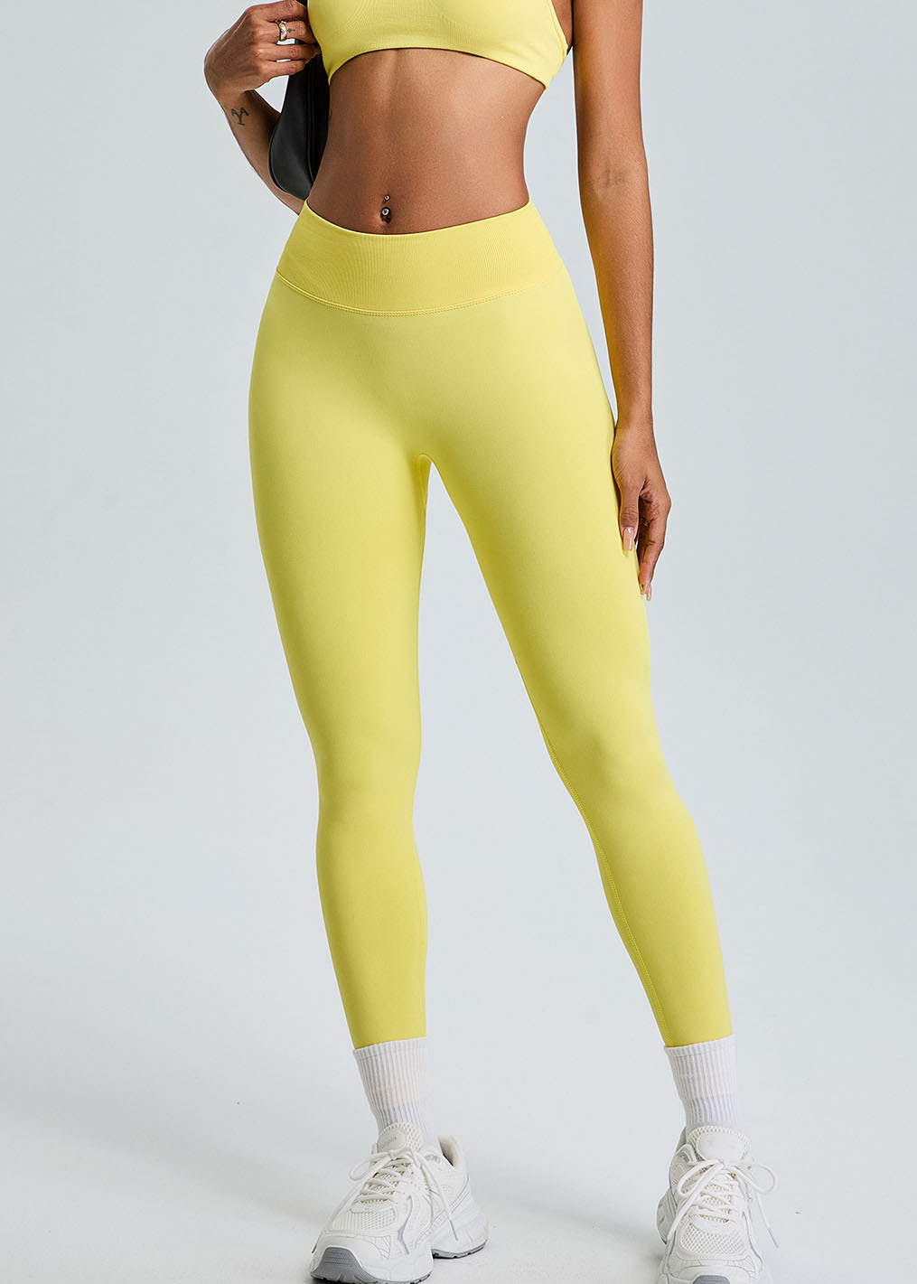 Customized High-rise seamless hip-lifting sports pants