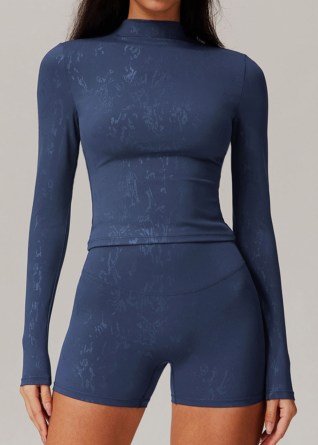 Customized Quick-drying hot stamping yoga long sleeves